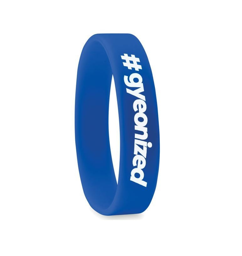 Gyeon Wristbands Blue - product image showing blue branded bracelet
