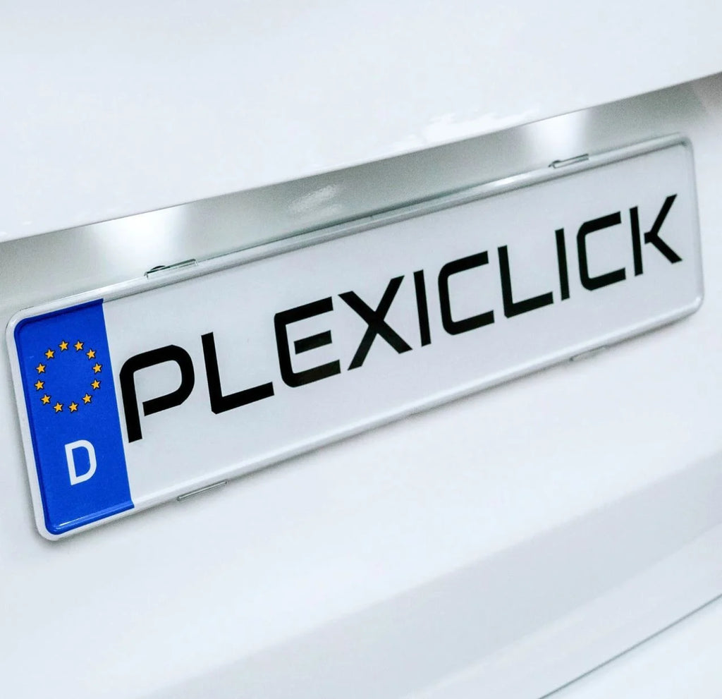 Průhledný držák SPZ Plexiclick V1 Transparent (110 mm)