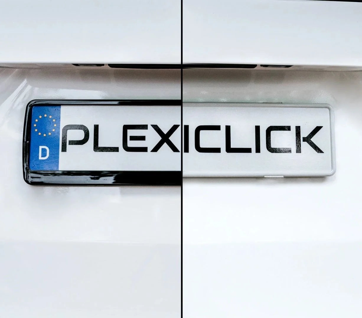 Průhledný držák SPZ Plexiclick V1 Transparent (110 mm)