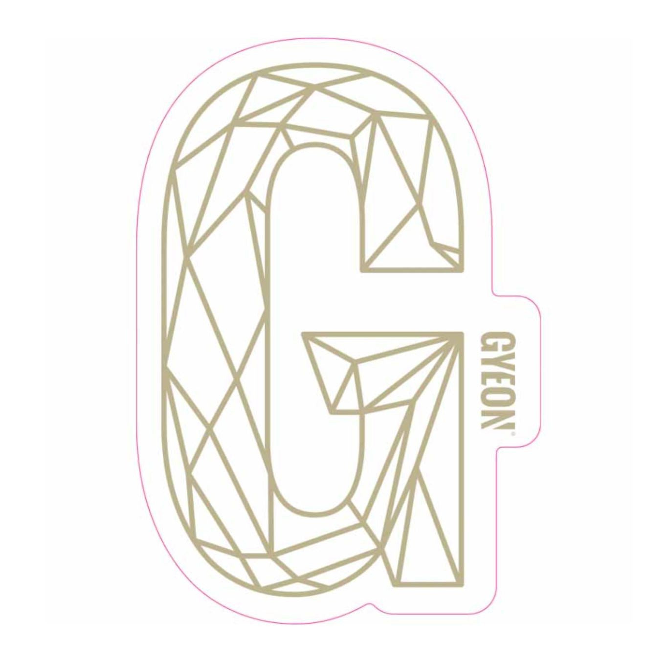 GYEON G Sticker Gold 200 mm x 131,3 mm