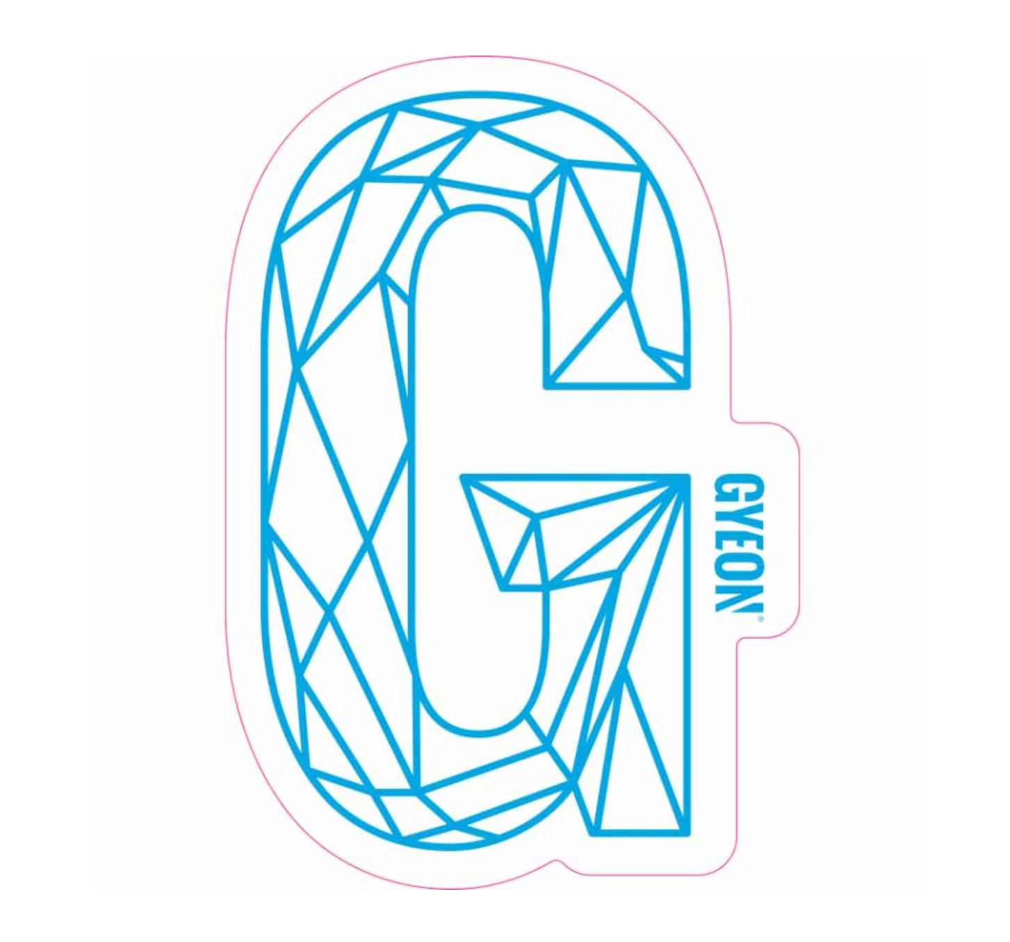 GYEON G Sticker Blue 200 mm x 131,3 mm