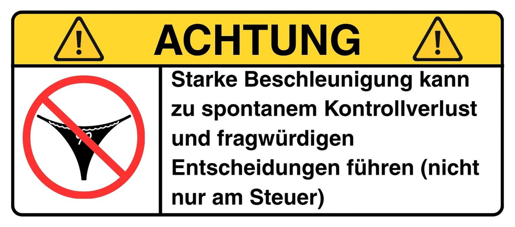ACHTUNG: Kontrollverlust