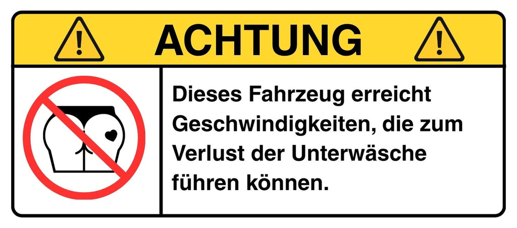 ACHTUNG: Verlust der Unterwäsche