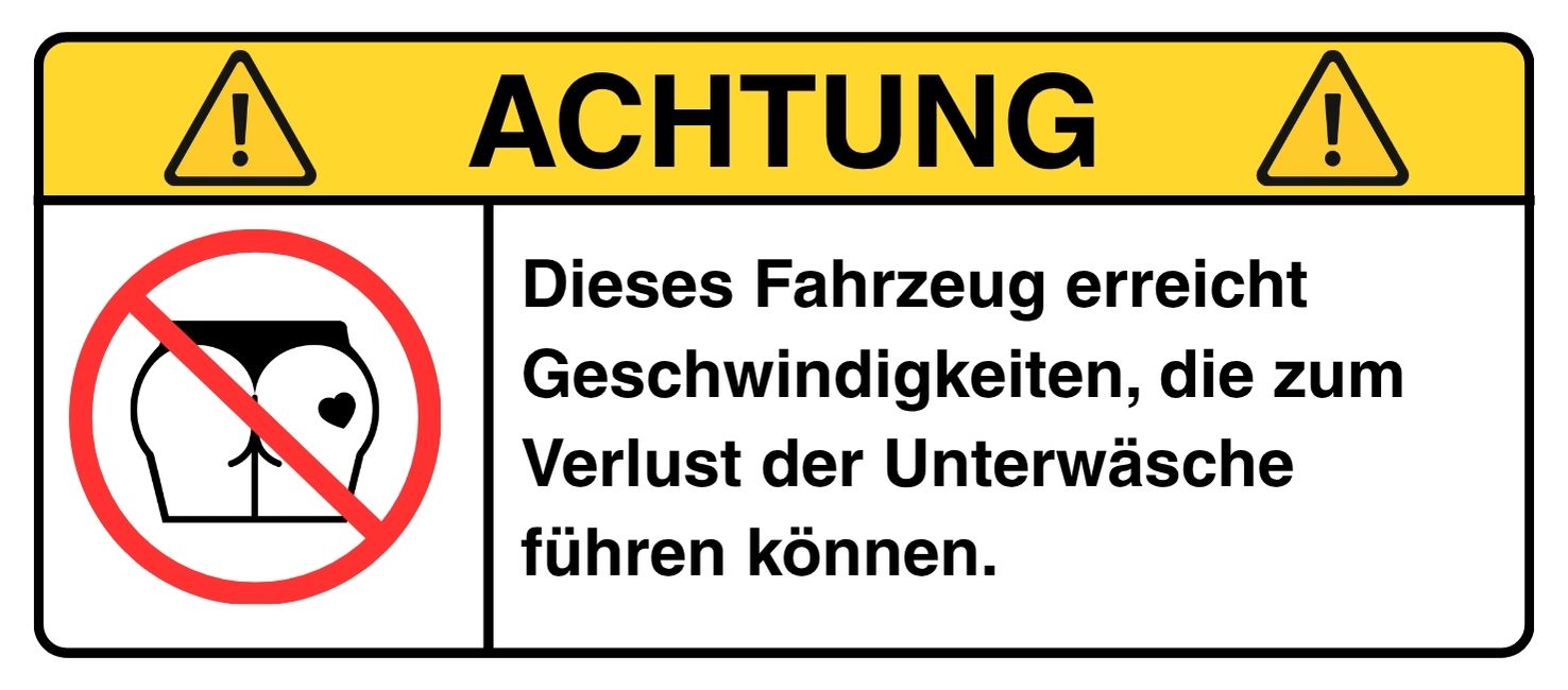 ACHTUNG: Verlust der Unterwäsche