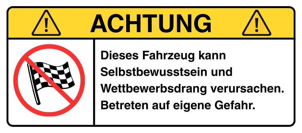 ACHTUNG: Wettbewerbsdrang