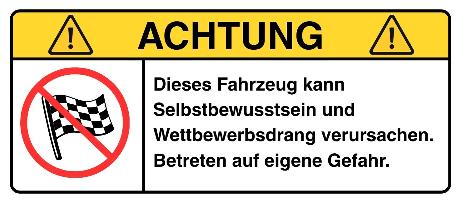 ACHTUNG: Wettbewerbsdrang