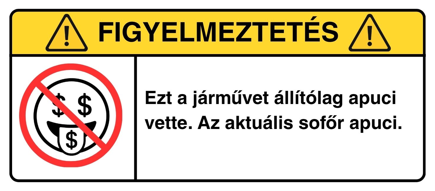 FIGYELMEZTETÉS: Apuci Pénze