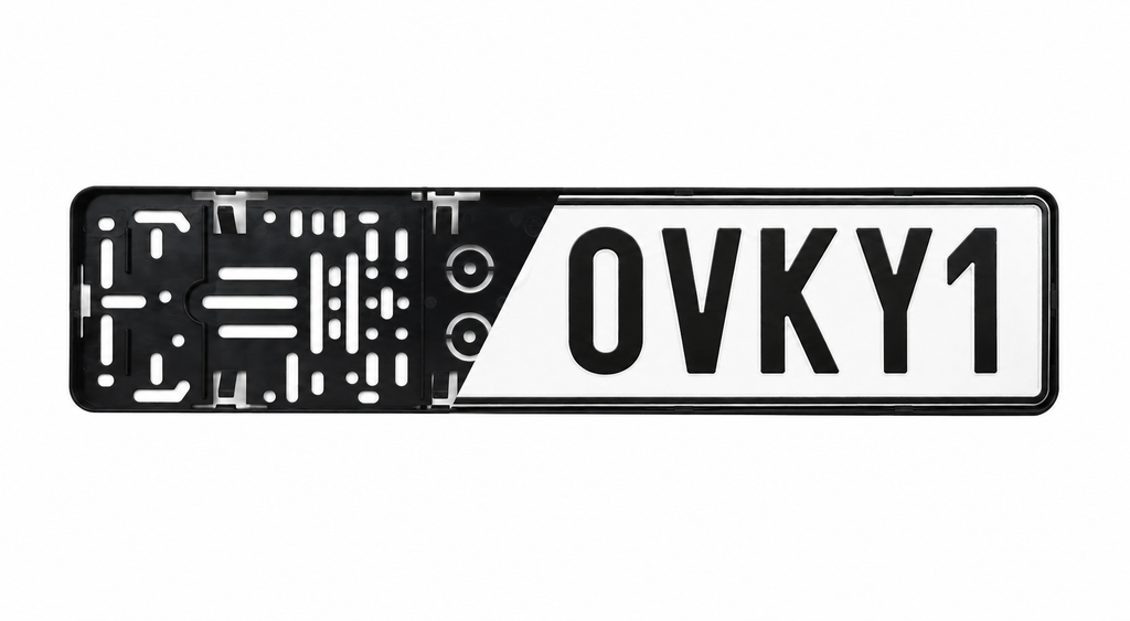 Minimalistický držák registrační značky Plexiclick PRO V1 (110 mm)
