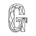 GYEON G Sticker Black 200 mm x 131,3 mm