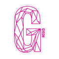 GYEON G Sticker Pink 200 x 131.3 mm