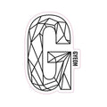 GYEON G Sticker Black 100 x 65.6 mm
