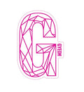 Gyeon G Sticker Pink 100 mm x 65.6 mm