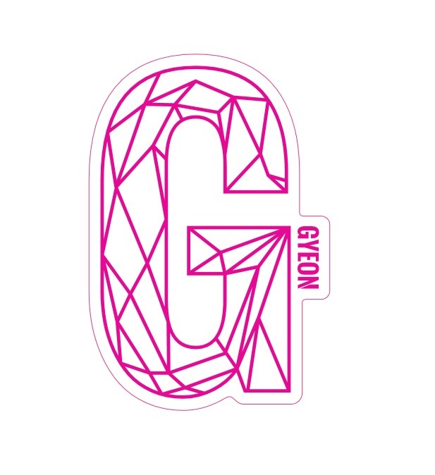 Gyeon G Sticker Pink 100 mm x 65.6 mm