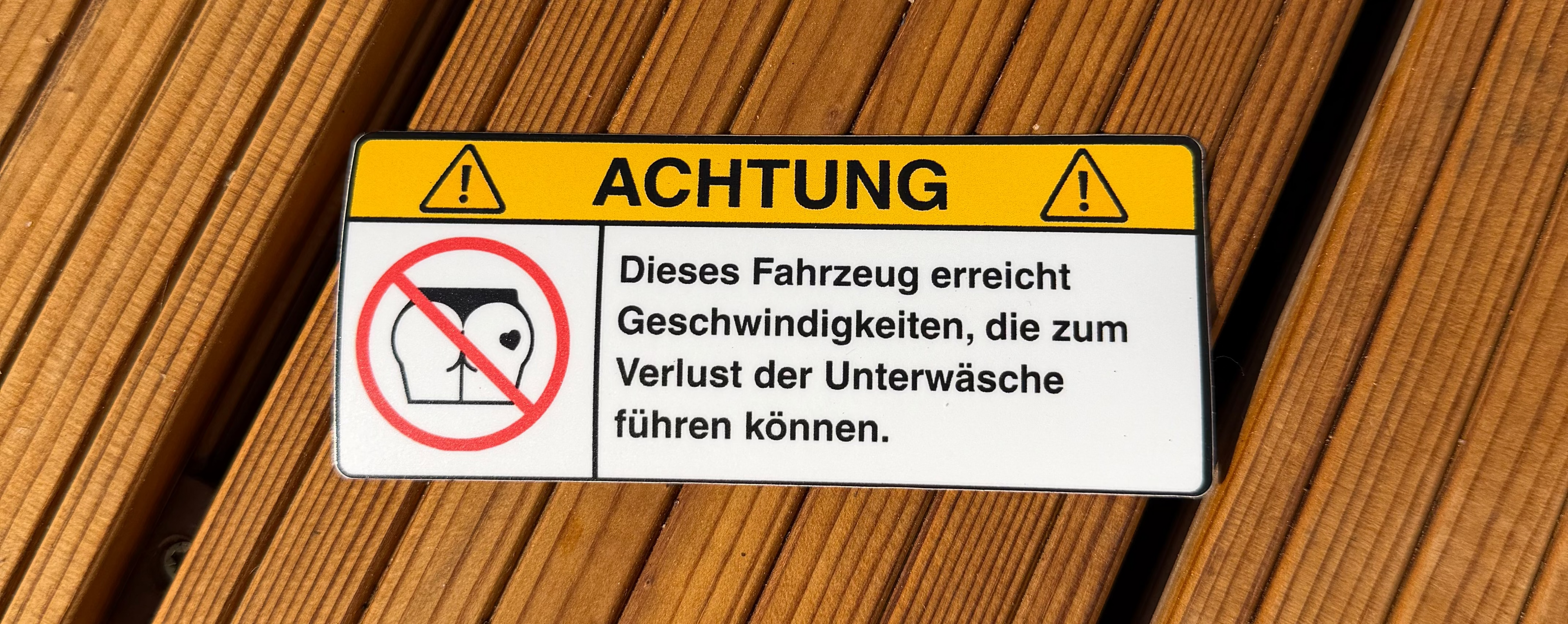 ACHTUNG: Verlust der Unterwäsche