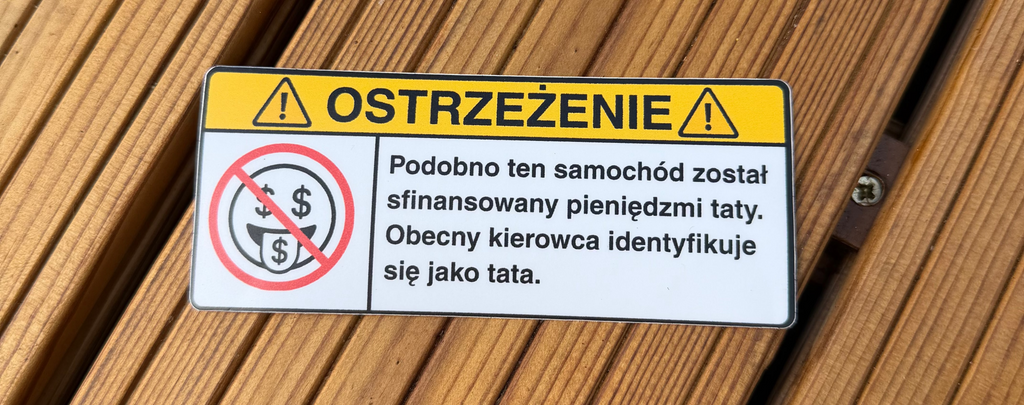OSTRZEŻENIE: Pieniądze Taty
