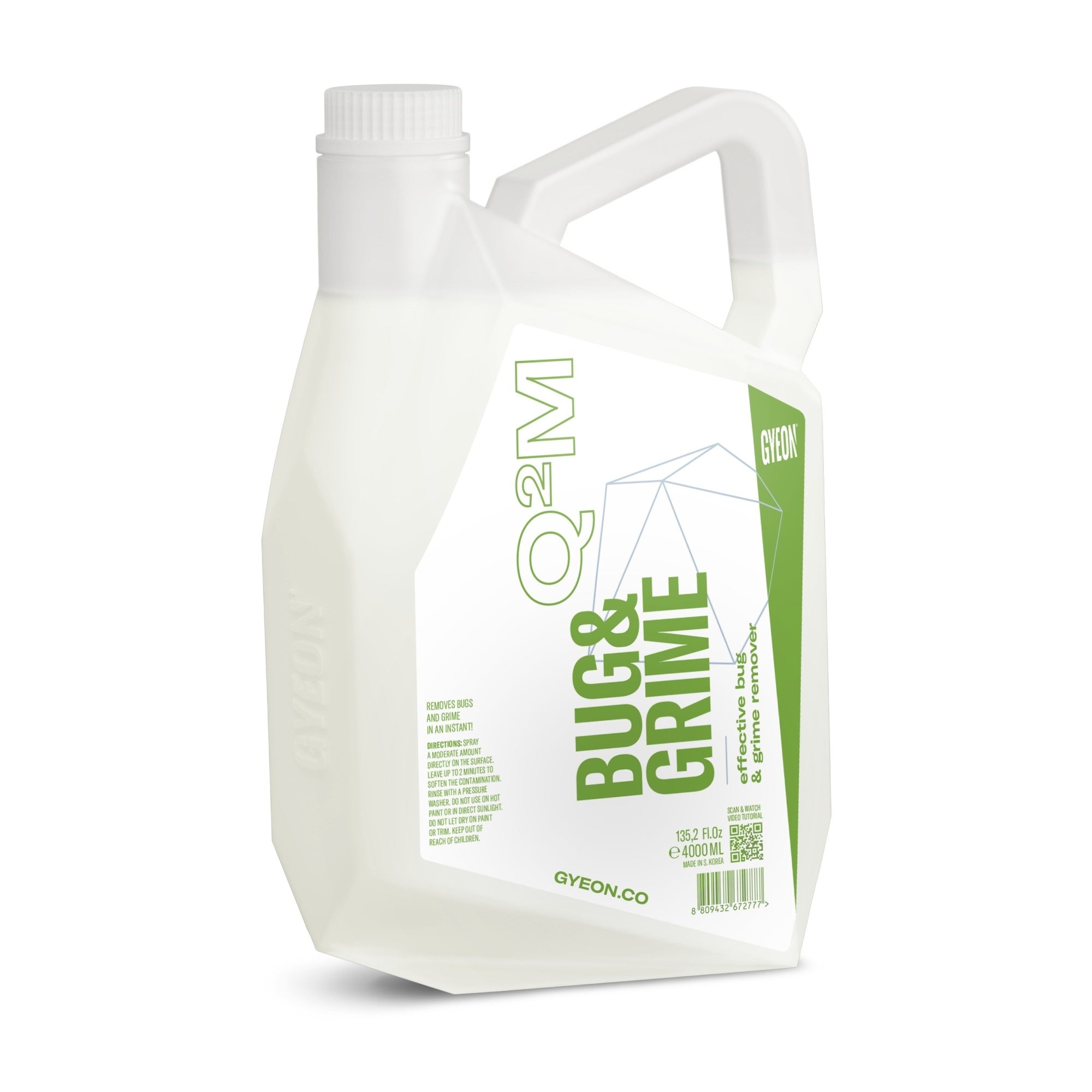 GYEON Q2M Bug&Grime 4 l - láhev a etiketa